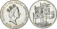 Great Britain 5 Pounds Coin, Elizabeth II, Silver, KM:974a -