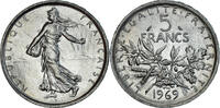 France 5 Francs Coin, Semeuse, Paris, Silver, KM:926 -