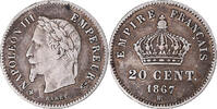 France 20 Centimes Coin, Napoleon III, Napoléon III, Strasbourg -