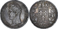 France 5 Francs Coin, Charles X, Bordeaux, Silver, KM:720.7 -