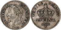 France 20 Centimes Coin, Napoleon III, Napoléon III, Strasbourg -