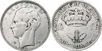Belgium 20 Francs, 20 Frank Silver, KM:105 -