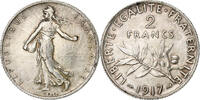 France 2 Francs Coin, Paris, Semeuse, Silver, KM:845.1 -