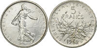 France 5 Francs Semeuse, Paris, Silver, Gadoury:770, KM:926 -