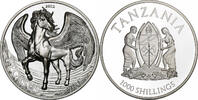 Tanzania 1000 Shillings, 1 Vera Silver Oz 1000 Shillings, Silver 1 Oz, PEGASUS Mythical Creatures -