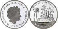 Tuvalu 1 Dollar, 1 Oz HMS Thunder Child, Perth, Proof, Silver -