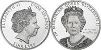 Cook Islands 5 dollars, 1 oz Elizabeth II, 1 Oz, Proof, Silver -