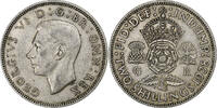 Great Britain 2 Shillings George VI, London, Silver, KM:855 -