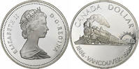Canada Dollar Elizabeth II, Vancouver, Proof, Silver, KM:149 -