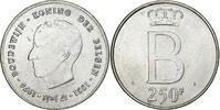 Belgium 250 Francs, 250 Frank Coin, Baudouin I, Brussels -