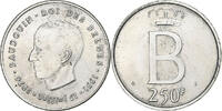 Belgium 250 Francs, 250 Frank Coin, Baudouin I, Brussels -