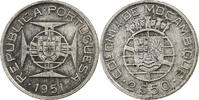 Mozambique 2-1/2 Escudos Coin, Silver, KM:68 -