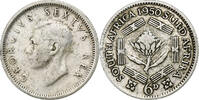 South Africa 6 Pence George VI, Silver, KM:36.1 -