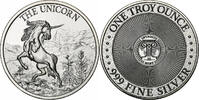 United States 1 Oz The Unicorn, Intaglio Mint, Silver -