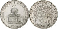 France 100 Francs Panthéon, Paris, Silver, KM:951.1 -