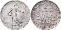 France 2 Francs Coin, Semeuse, Paris, Silver, KM:845.1 -