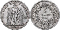 France 5 Francs Coin, Hercule, Bordeaux, Silver, KM:820.2 -