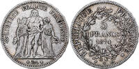 France 5 Francs Coin, Hercule, Bordeaux, Silver, KM:820.2 -