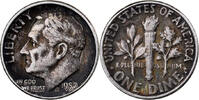 United States Dime Coin, Roosevelt Dime, U.S. Mint, Philadelphia -