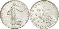 France 2 Francs Coin, Semeuse, Paris, Silver, KM:845.1 -