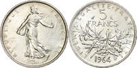 France 5 Francs Semeuse, Paris, Silver, Gadoury:770 -