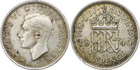 South Africa 6 Pence George VI, Silver, KM:177 -