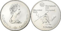 Canada 5 Dollars Coin, Elizabeth II, 1976 Olympics - Javelin, Royal -