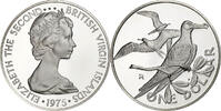 British Virgin Islands Dollar Coin, BRITISH VIRGIN ISLANDS, Elizabeth II, Franklin Mint, U.S.A. -