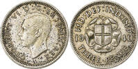 Great Britain 3 Pence George VI, Silver, KM:848 -