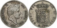 Italy 120 Grana Ferdinando II, Naples, Silver, KM:370 -