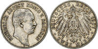 German States 2 Mark Coin, SAXONY-ALBERTINE, Friedrich August III -