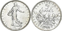 France 5 Francs Coin, Semeuse, Paris, Silver, KM:926 -
