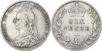 Great Britain 6 Pence Victoria, Silver, KM:760 -