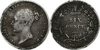 Great Britain 6 Pence Victoria, Silver, KM:733.1 -