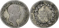German States 1/6 Thaler Coin, PRUSSIA, Friedrich Wilhelm III, Berlin -