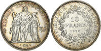 France 10 Francs Coin, Hercule, Paris, Silver, KM:932 -