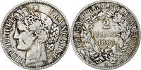 France 2 Francs Coin, Cérès, Paris, Silver, KM:817.1 -