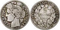 France 2 Francs Coin, Cérès, Paris, Silver, KM:817.1 -