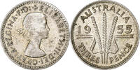 Australia 3 Pence Elizabeth II, Silver -