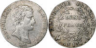 France Demi Franc Napoléon I, Paris, Silver -