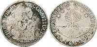 Bolivia 4 Soles Coin, Potosi, Silver, KM:96a.2 -