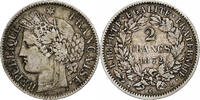 France 2 Francs Cérès, Bordeaux, Silver, KM:817.2,Gadoury 530 -