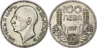 Bulgaria 100 Leva Coin, Boris III, Royal Mint, Silver, KM:45 -