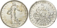 France 5 Francs Semeuse, Paris, Silver, KM:926, Gadoury:770 -