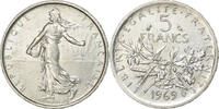 France 5 Francs Semeuse, Paris, Silver, KM:926, Gadoury:770 -