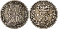 Great Britain 3 Pence Victoria, Silver, KM:777 -