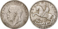 Great Britain Crown George V, London, BE, Silver -