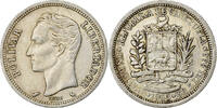 Venezuela Bolivar Coin, Silver, KM:37a -