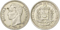 Venezuela Bolivar Coin, Silver, KM:37a -