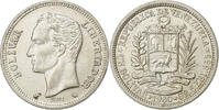 Venezuela Bolivar Monnaie de Paris, Silver, KM:37a -